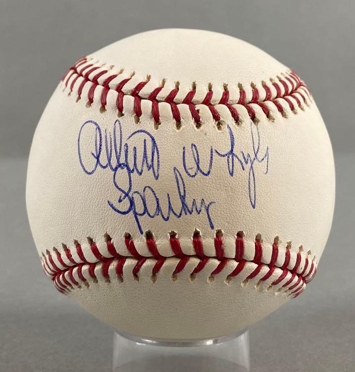 Albert Sparky Lyle Signed Baseball with COA (1 of 6)