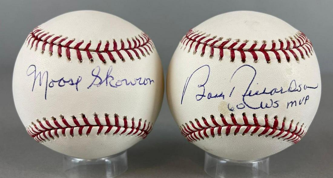 2 - New York Yankees 1960s Stars Signed Baseballs with Ticket (1 of 4)