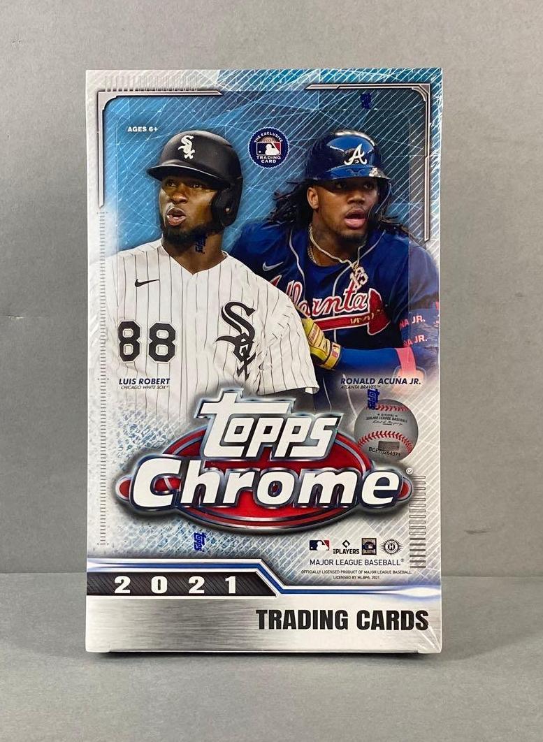 2021 Topps Chrome Baseball Hobby Factory Sealed Box (1 of 3)