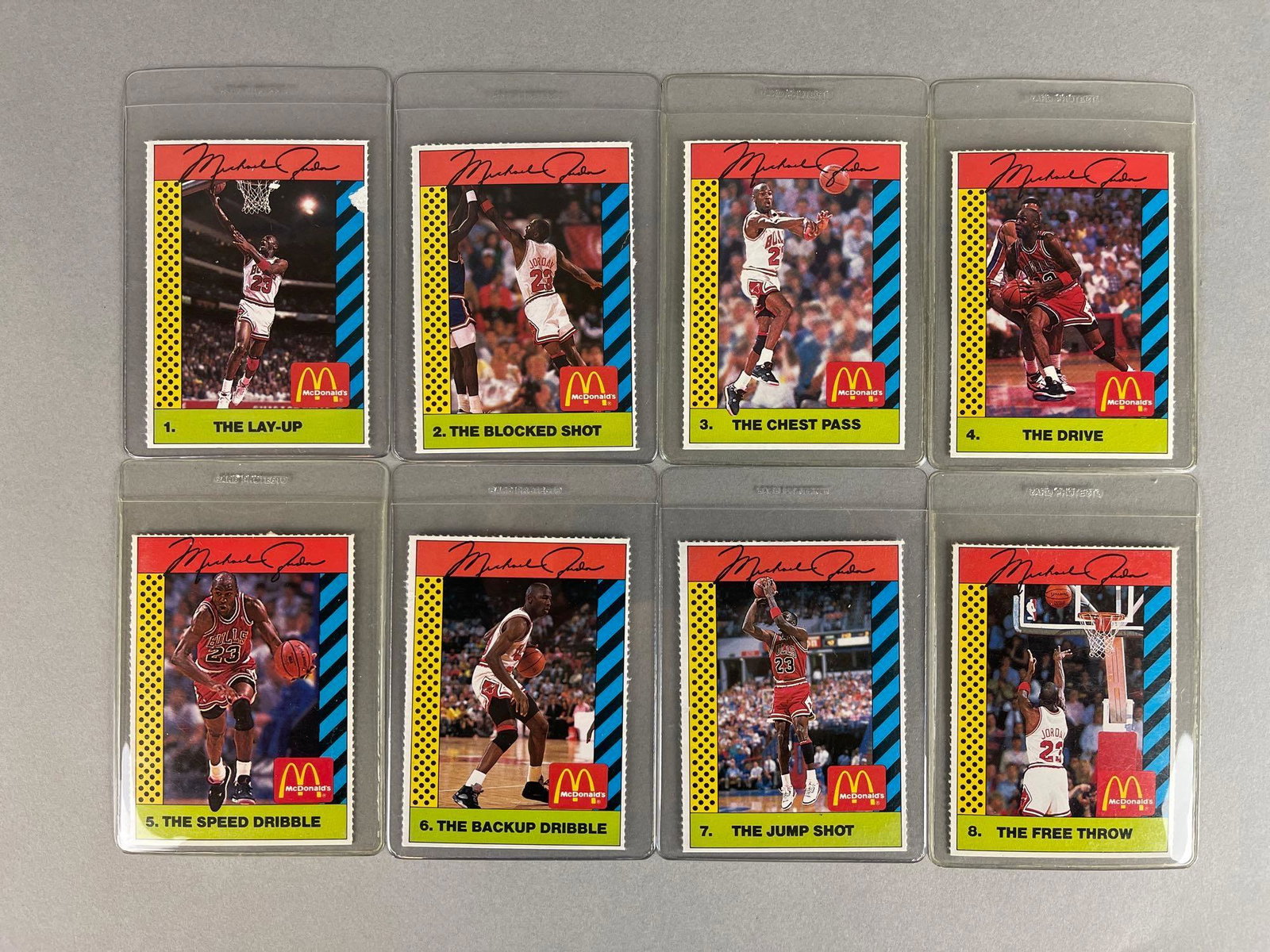 1990 McDonalds Sports Tips - Michael Jordan Set (1 of 2)