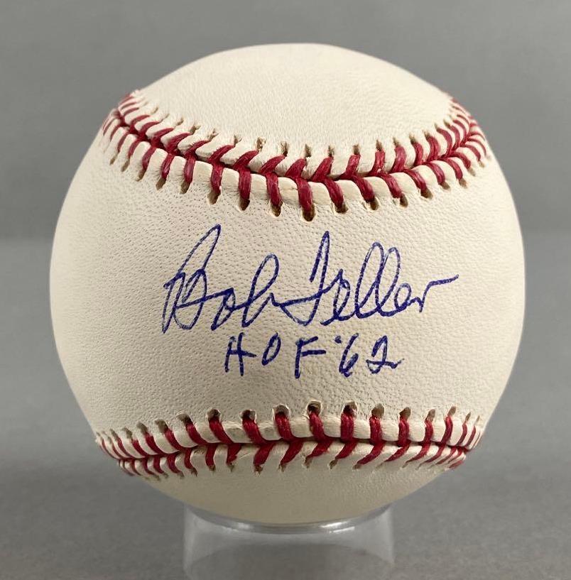 Bob Feller Signed Baseball with Inscription and COA (1 of 4)