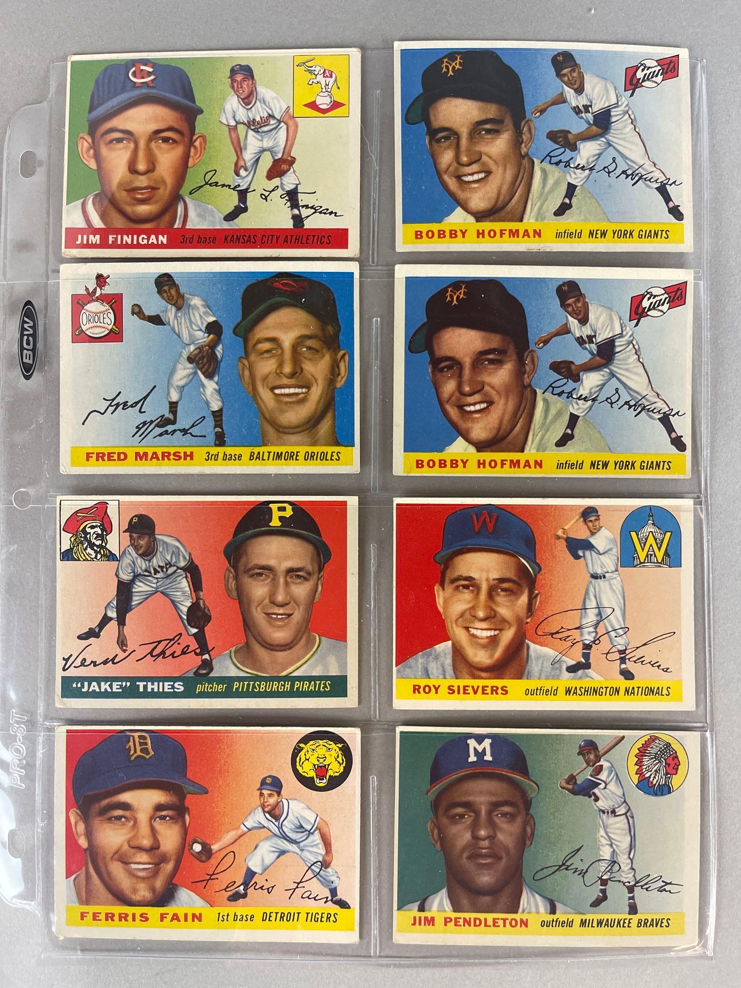 215 - 1955 Topps Baseball Cards with Stars and Rookies (1 of 6)