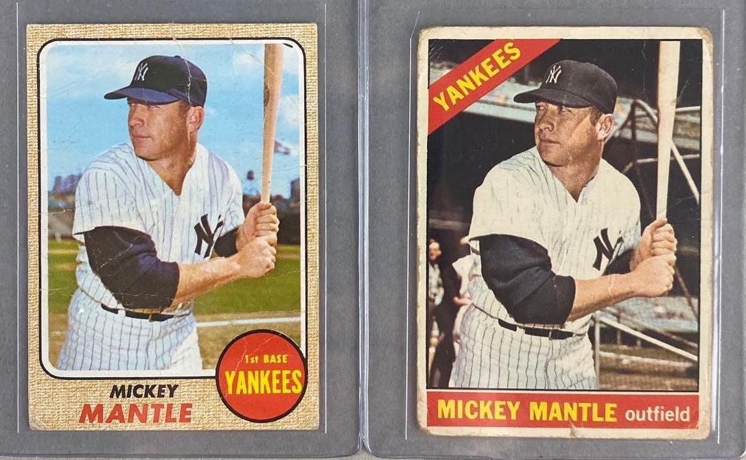1966 and 68 Topps Mickey Mantle (1 of 2)
