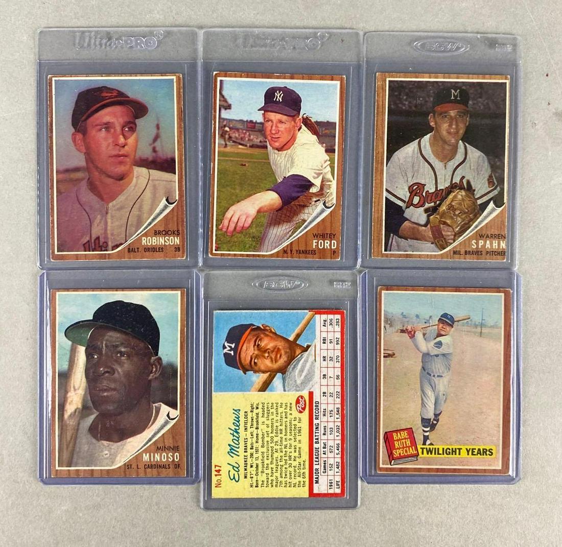 6 - 1962 Baseball HOFs and Star Cards (1 of 2)