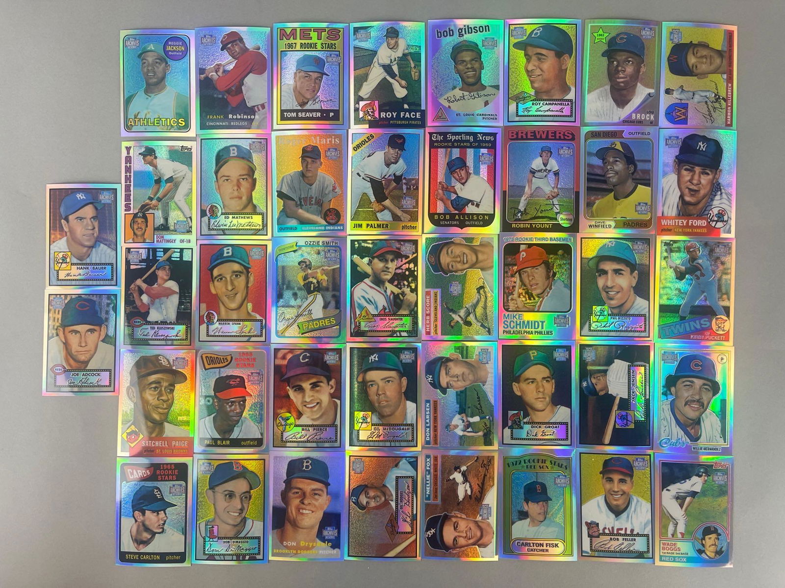 42 - 2001 Topps Archives Reserve Refractors of HOFs and Stars (1 of 2)