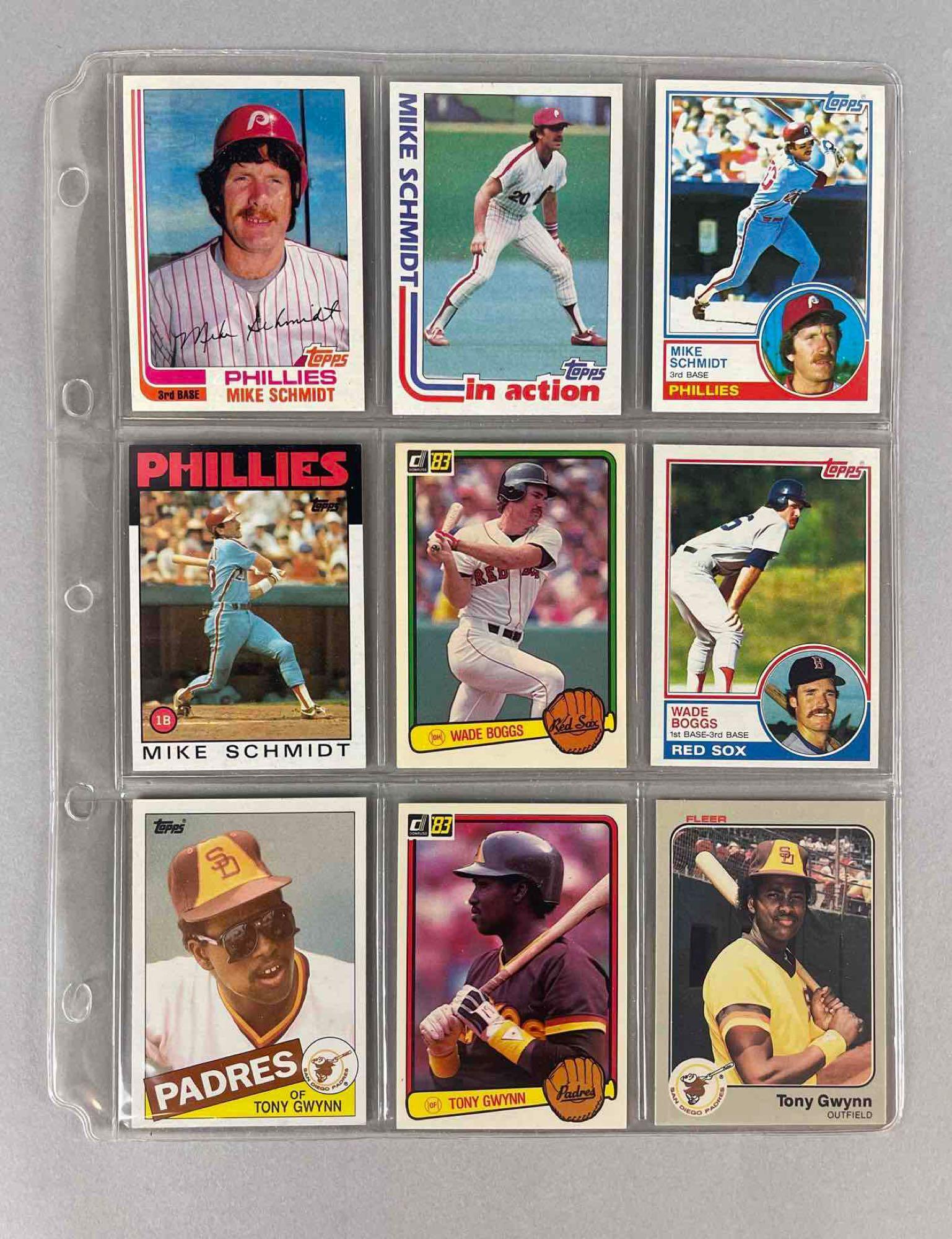 Binder of 125 Baseball Cards with HOFs, Stars and Rookies (1 of 7)