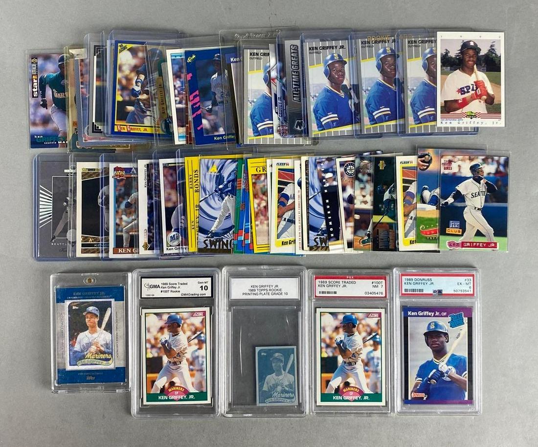 45 - Ken Griffey Jr Cards with Rookies and Inserts (1 of 3)