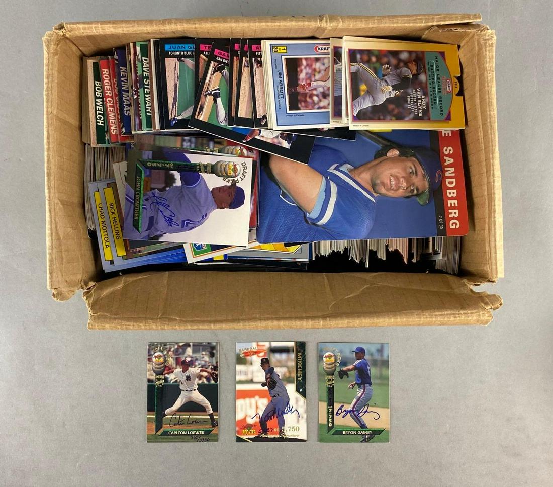 1200+ 1980s - 90s Baseball Cards with 30+ Signed Cards (1 of 2)