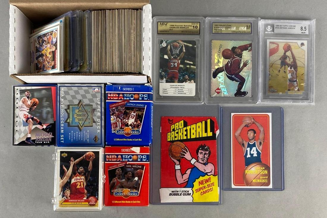 300+ 1970 - 90s Basketball Cards with HOFs Stars Rookies and Small Sets (1 of 6)