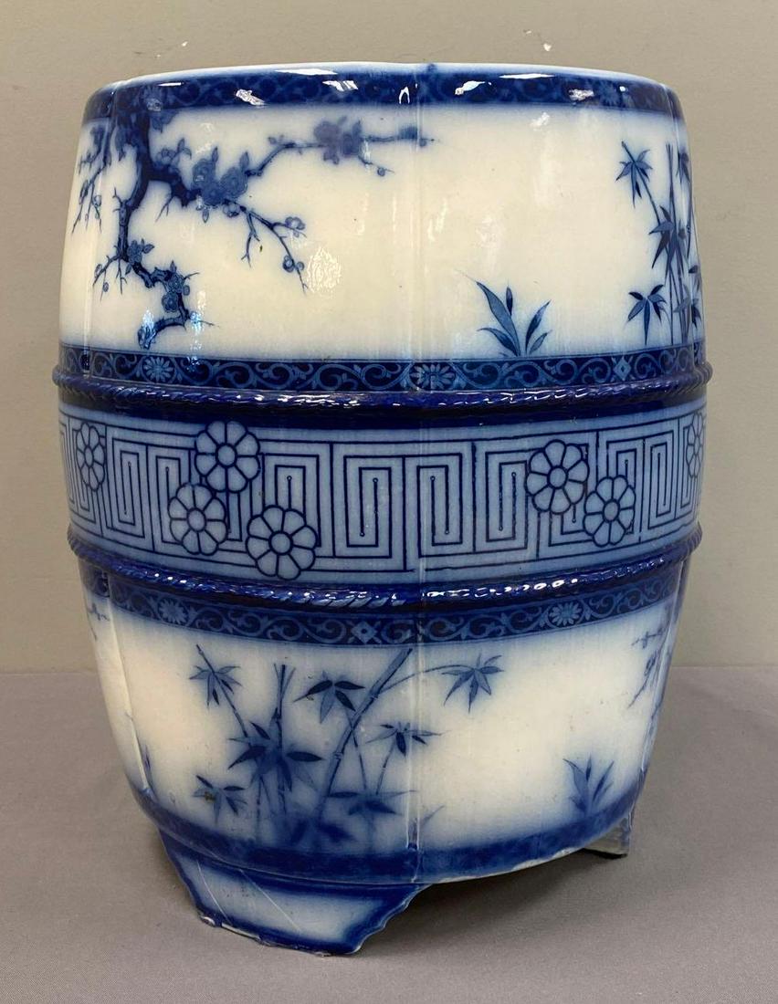 Vintage Minton Asian Blue and White Porcelain Stool (1 of 4)