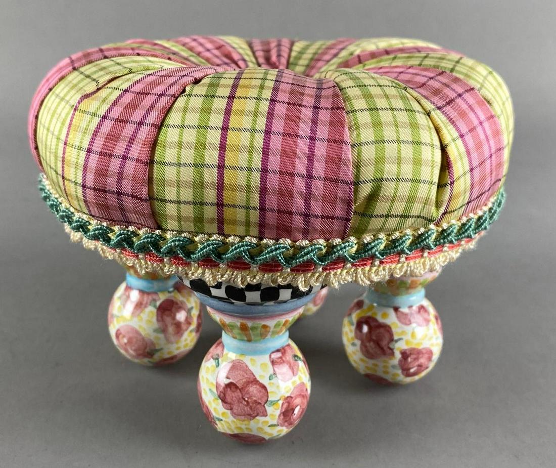 Mackenzie Childs Miniature Ottoman (1 of 5)