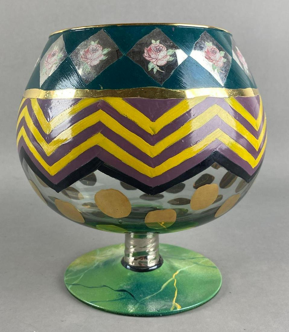 Mackenzie Childs Hand Painted Vase (1 of 5)