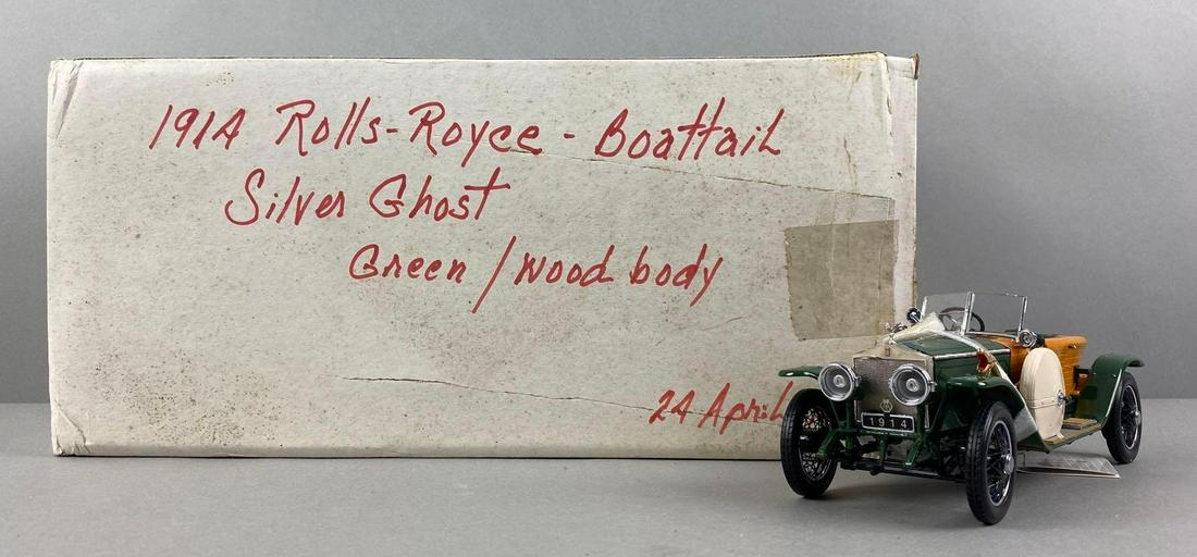 Franklin Mint Limited Edition 1914 Rolls-Royce Silver Ghost with Solid Wood Coachwork (1 of 4)
