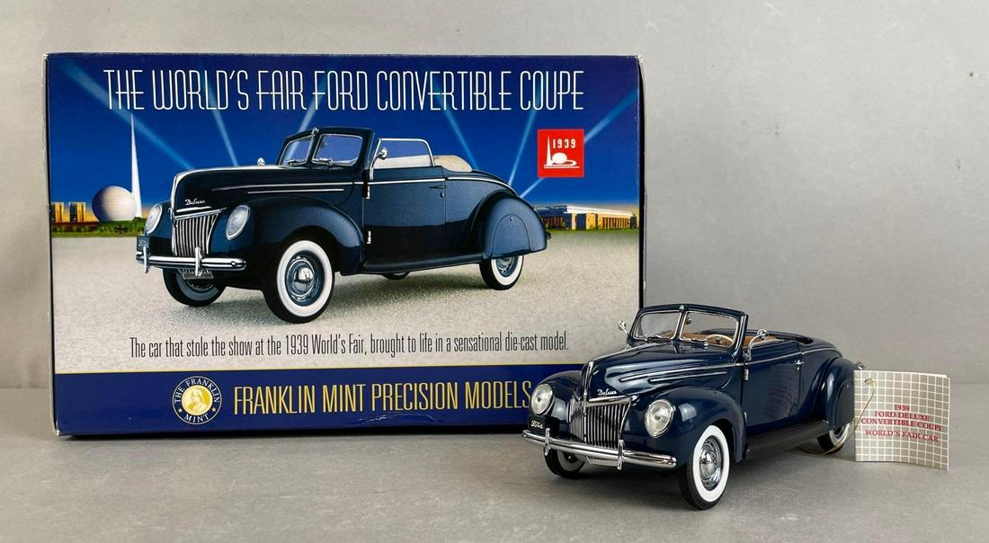 Franklin Mint 1939 Ford Deluxe Convertible Coupe