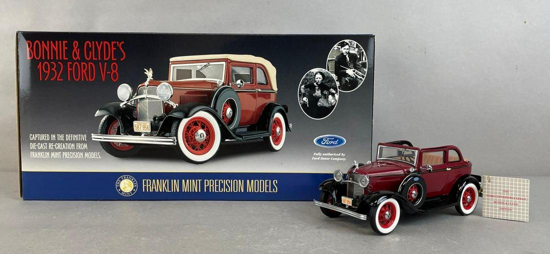 BOLD NIOB FRANKLIN MINT 1932 FORD V-8 BONNIE & CLYDE CAR
