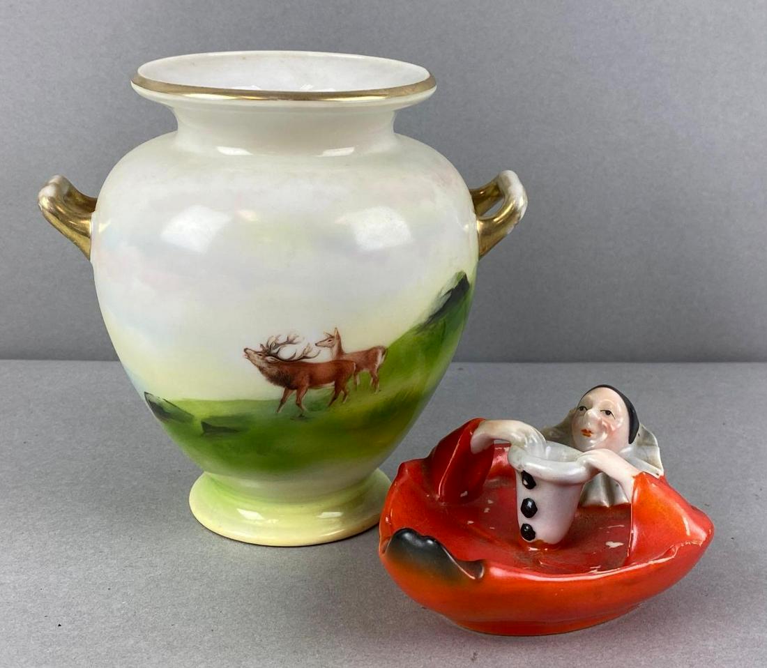 Group of 2 Bavarian Royal Bayreuth Vase and Figurine (1 of 4)