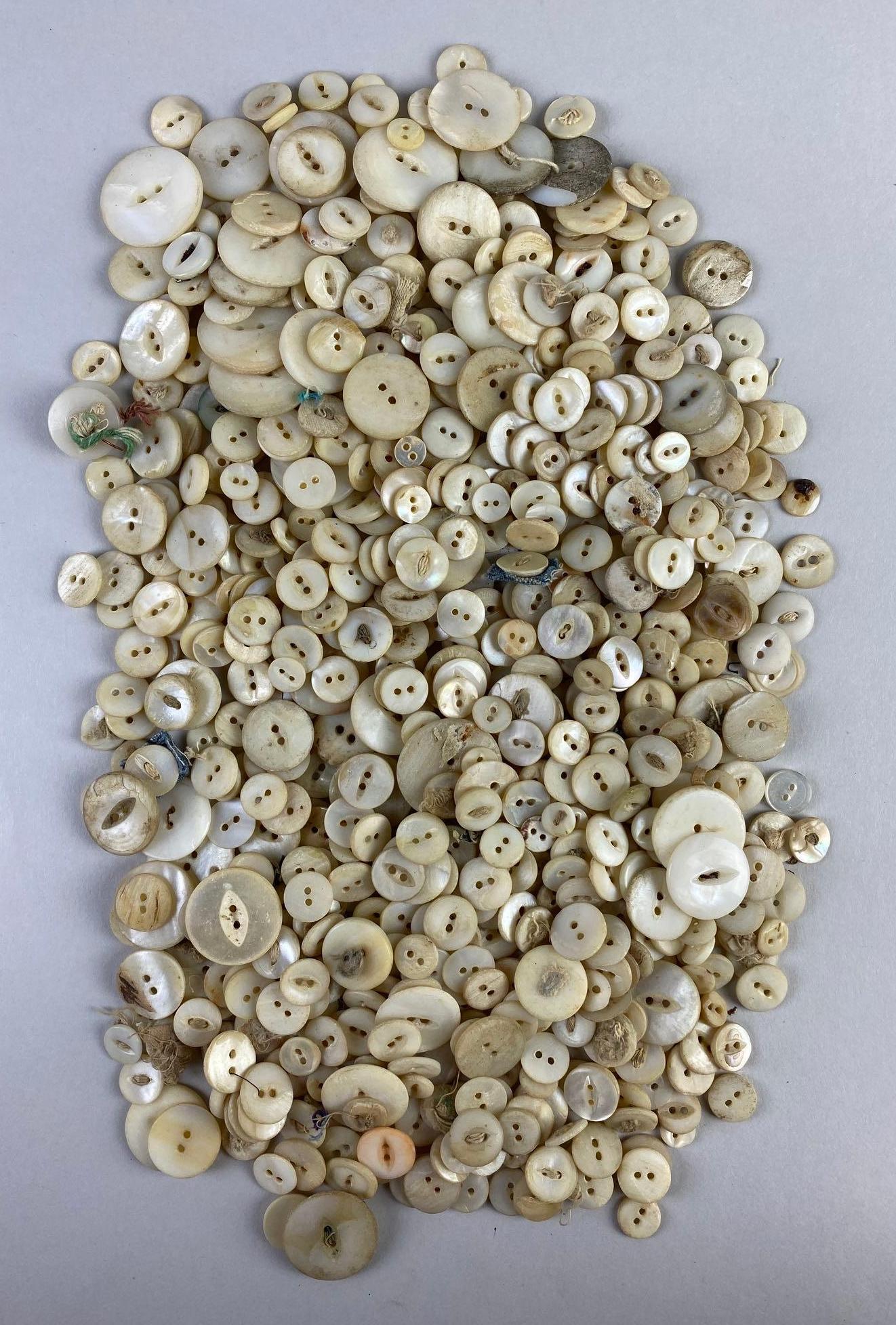 Group of 200+ Assorted Mother of Pearl Buttons (1 of 3)