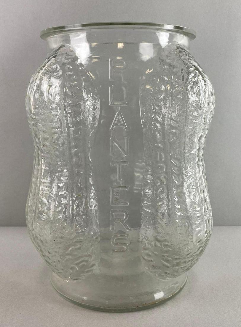 Planters Peanuts Clear Glass Store Display Jar Auction