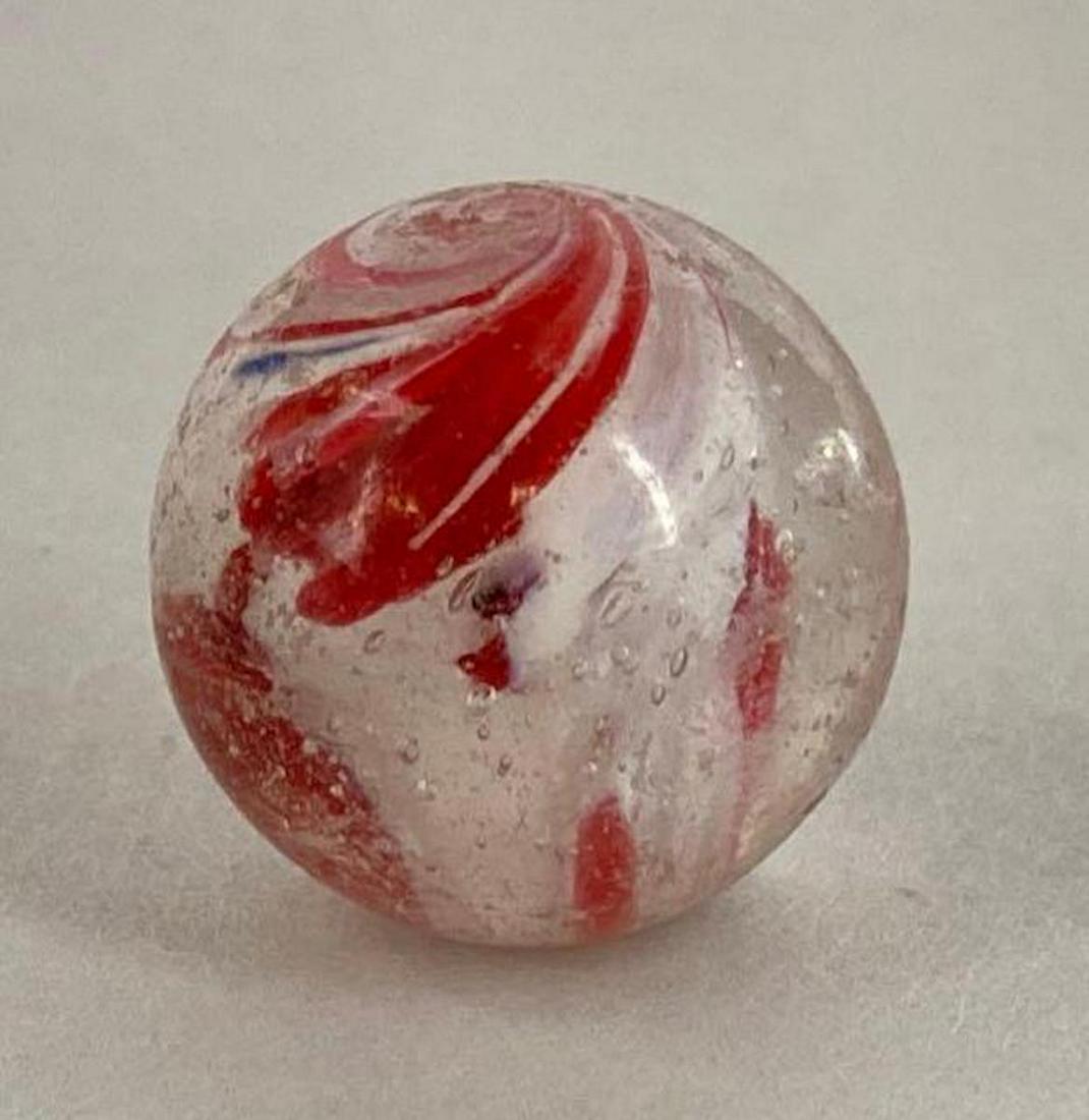 Glass Swirl Spotted Core Marble: Measures 0.8 inches, 1 cm, 20 mm