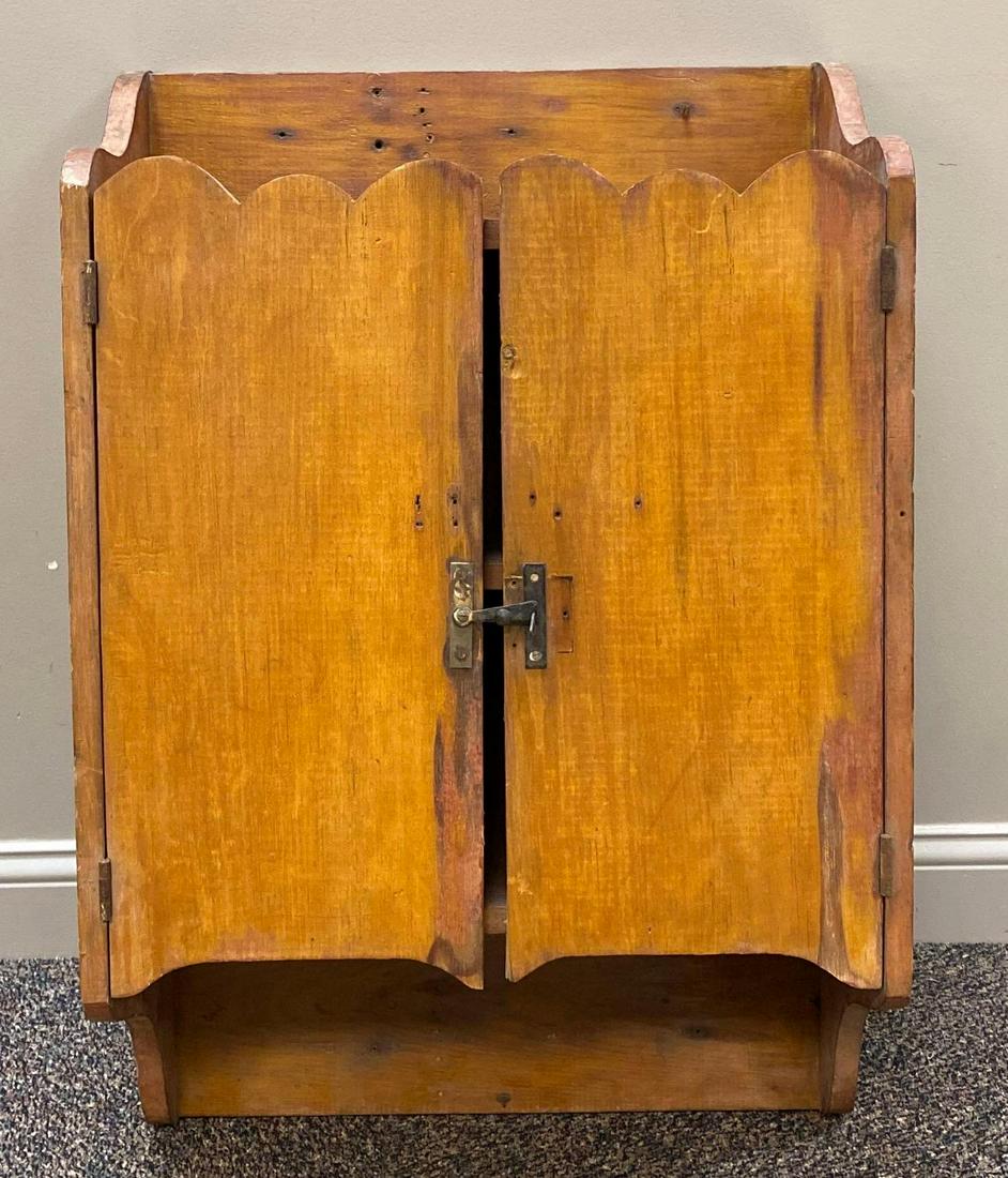 Antique Floating Pine Wall Auction