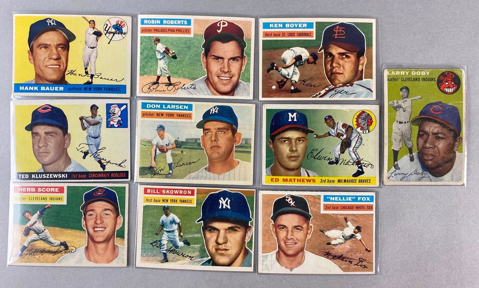 19 - 1954 - 56 Topps Baseball HOFs, Stars and Rookies (1 of 2)