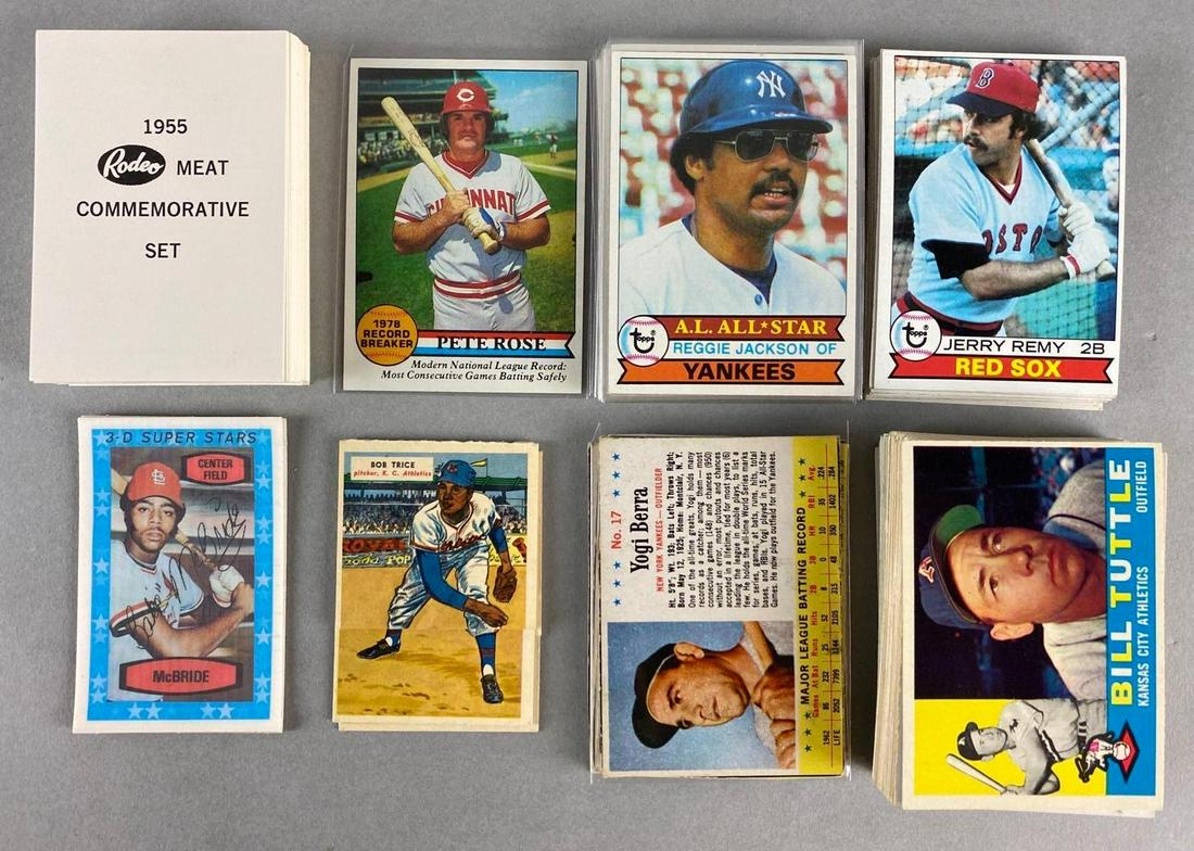 100+ 1955 - 79 Assorted Baseball Cards with HOFs and Stars (1 of 3)