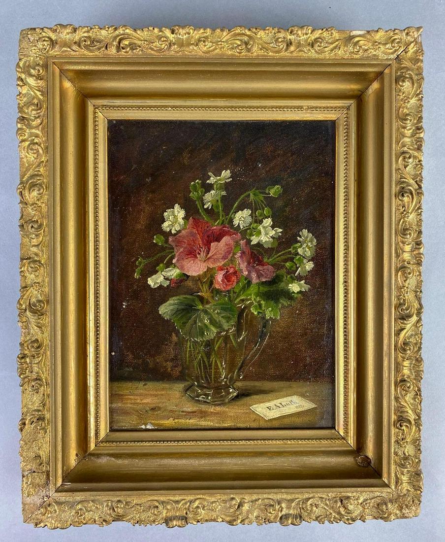 E.A. Lulu Still Life Floral Oil Painting on Canvas (1 of 4)