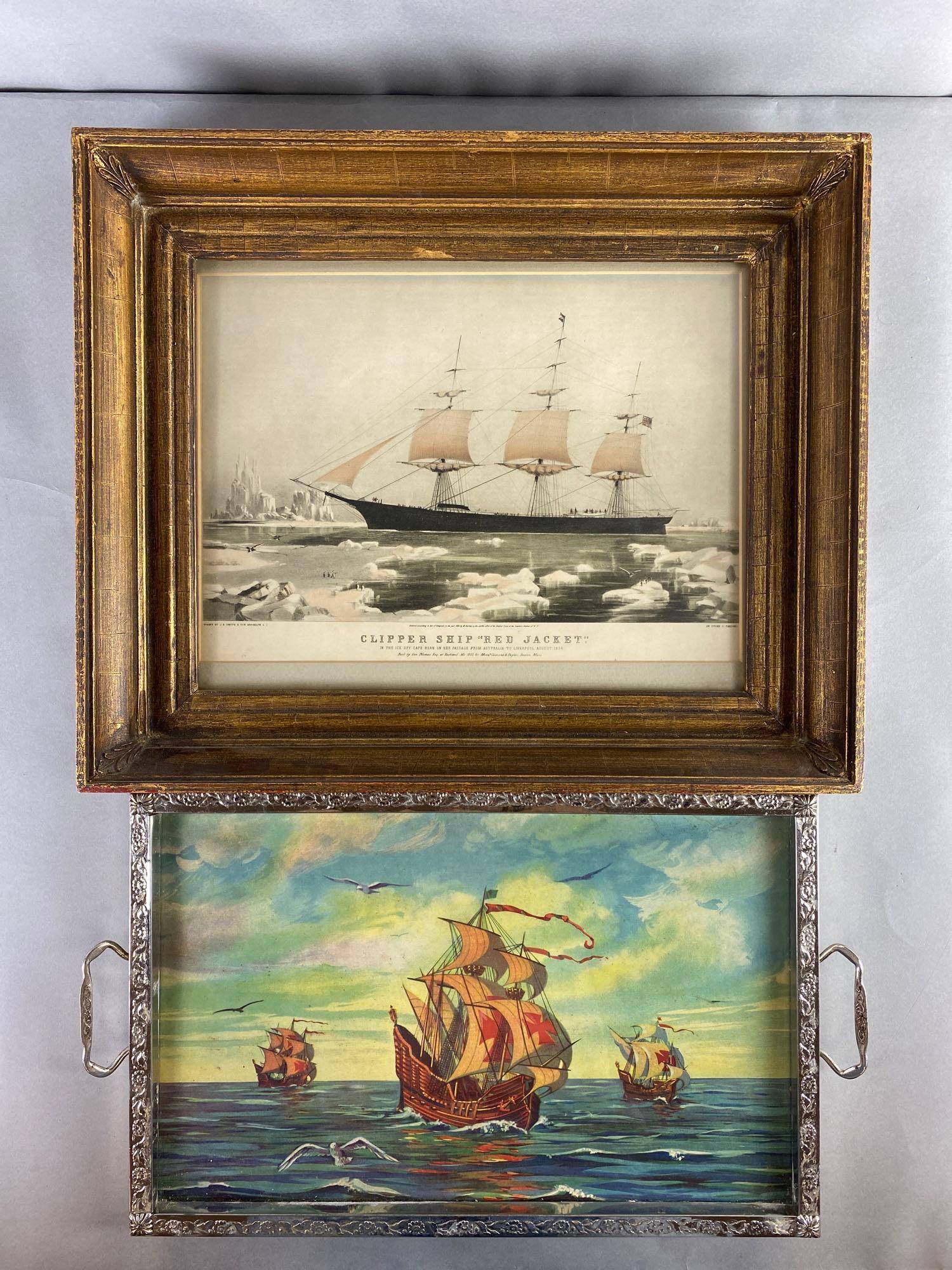 Group of 2 Framed Ship Prints (1 of 4)