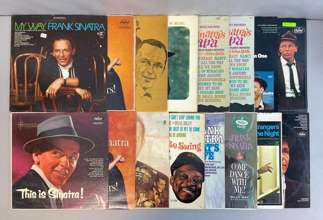 Group of 17 Vintage Frank Sinatra Vinyl Records (1 of 3)