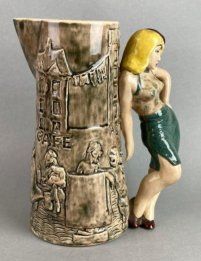 Dorothy Kindell Foreign Pin Up Ceramic Pitcher (1 of 6)