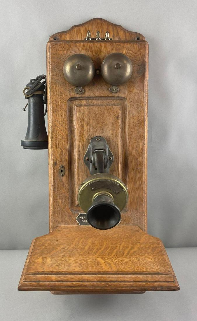 WESCO Western Supply Wall Mounted Hand Crank Telephone (1 of 8)