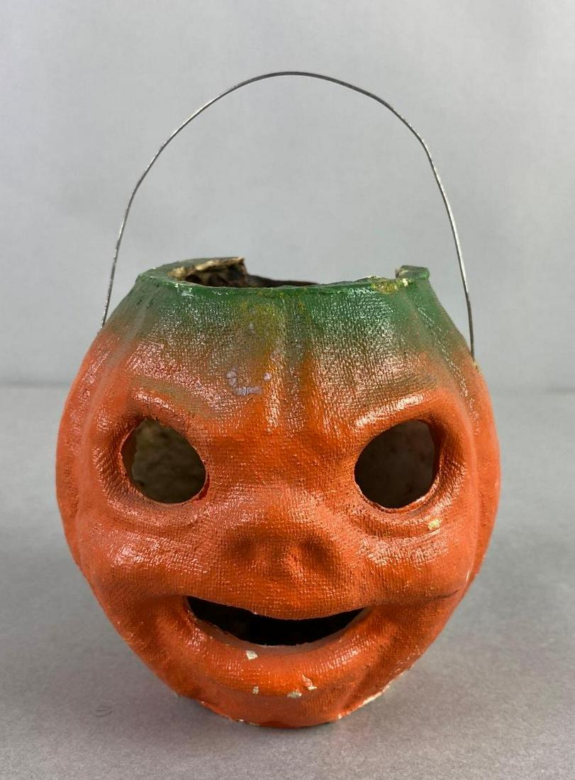 Vintage Paper Mache Halloween Candy Basket (1 of 6)