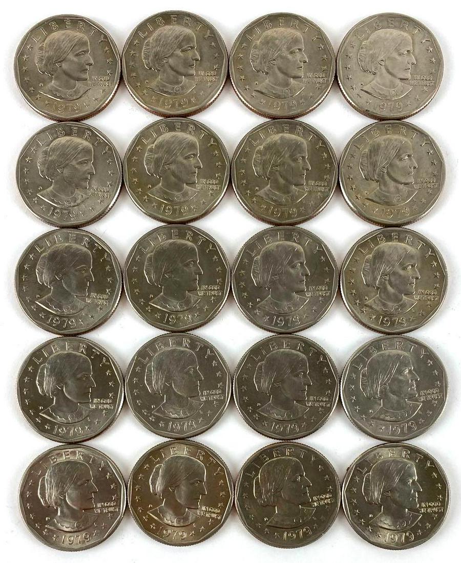 Group of (20) 1979 D Susan B. Anthony Dollars (1 of 2)