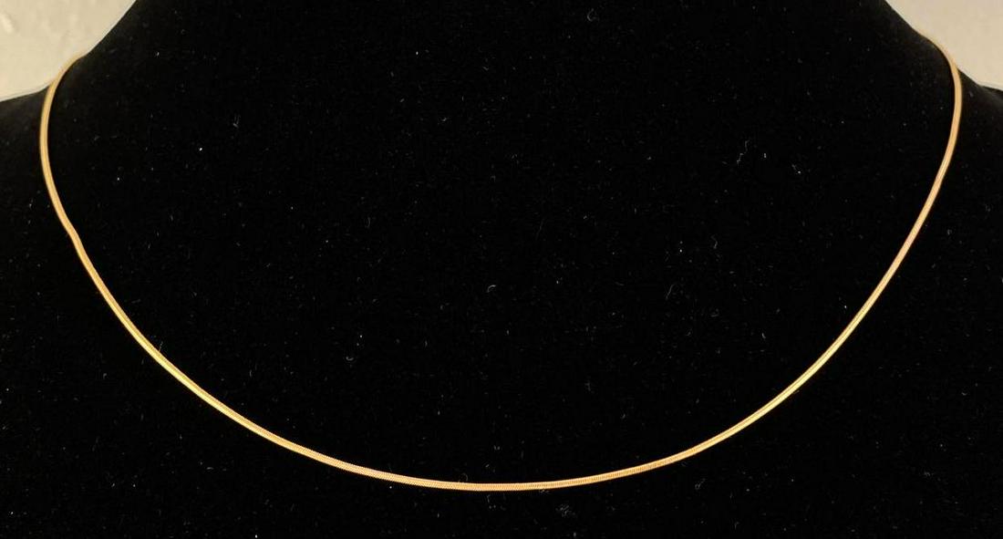 14K Gold Snake Chain Necklace (1 of 3)
