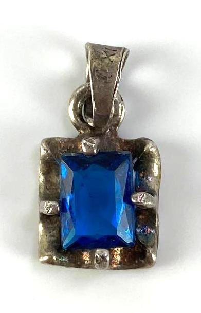 Sterling Silver Stone Pendant (1 of 3)