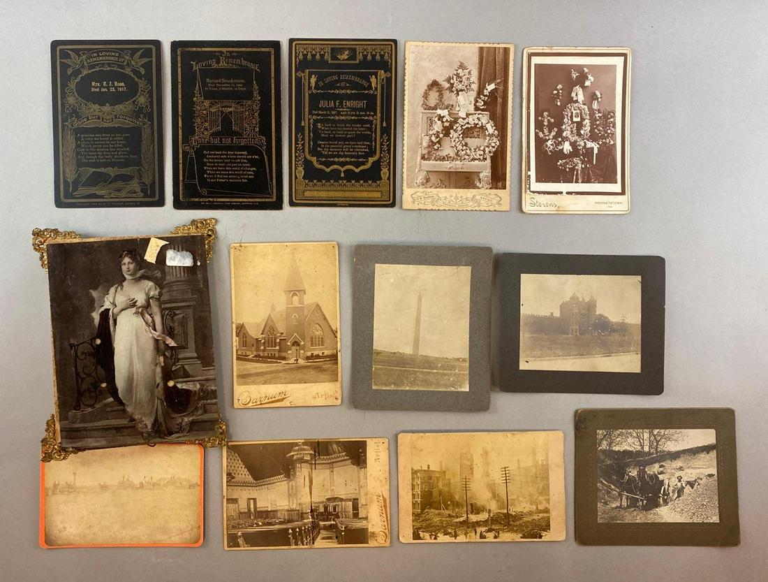 Group of 13 Assorted Funeral Photographs and More (1 of 3)