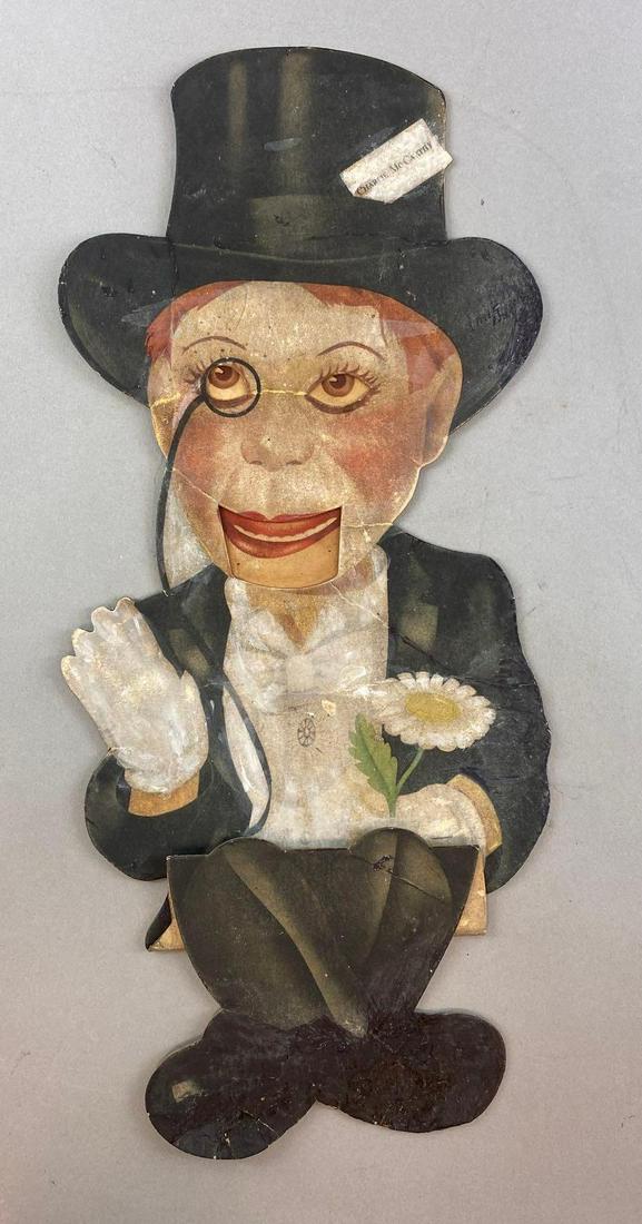 Vintage Charlie McCarthy Ventriloquist Cardboard Doll (1 of 5)