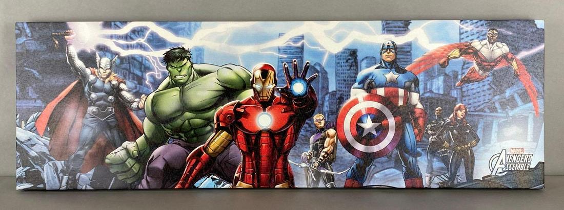 Marvel Comics Artissimo Avengers Assemble Art Print on Canvas (1 of 3)