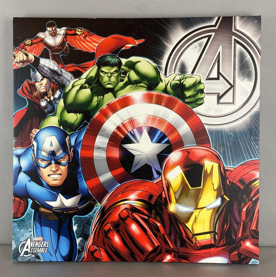 Marvel Comics Artissimo Avengers Assemble Art Print on Canvas (1 of 3)