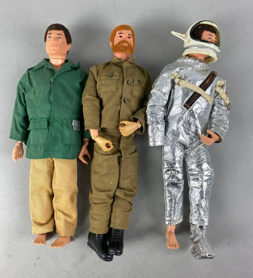 Group of 3 Hasbro GI Joe Action Figures: Limbs are mismatched/missing. Measures 12 inches long.