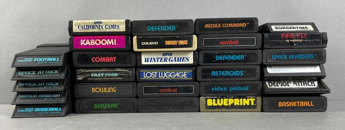 Group of 29 Atari 2600 Game Cartridges (1 of 4)