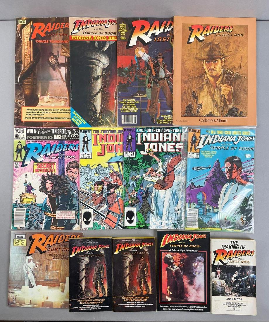 Group of 13 Indiana Jones Comics and Books (1 of 4)