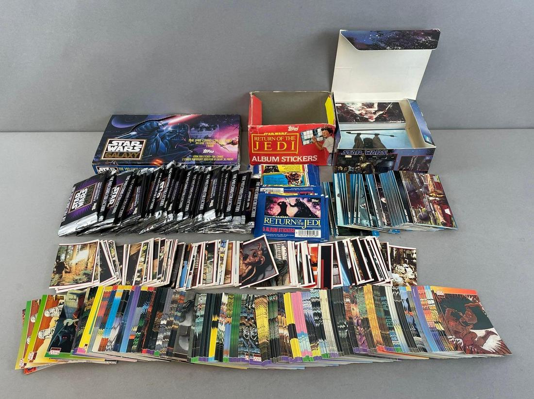 Large Group of Topps Star Wars Collector Cards and Stickers (1 of 3)