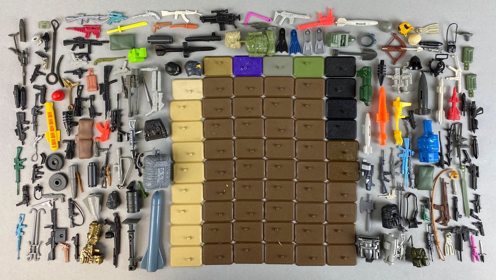 Group of Hasbro G.I. Joe Gear, Weapons and Stands (1 of 4)