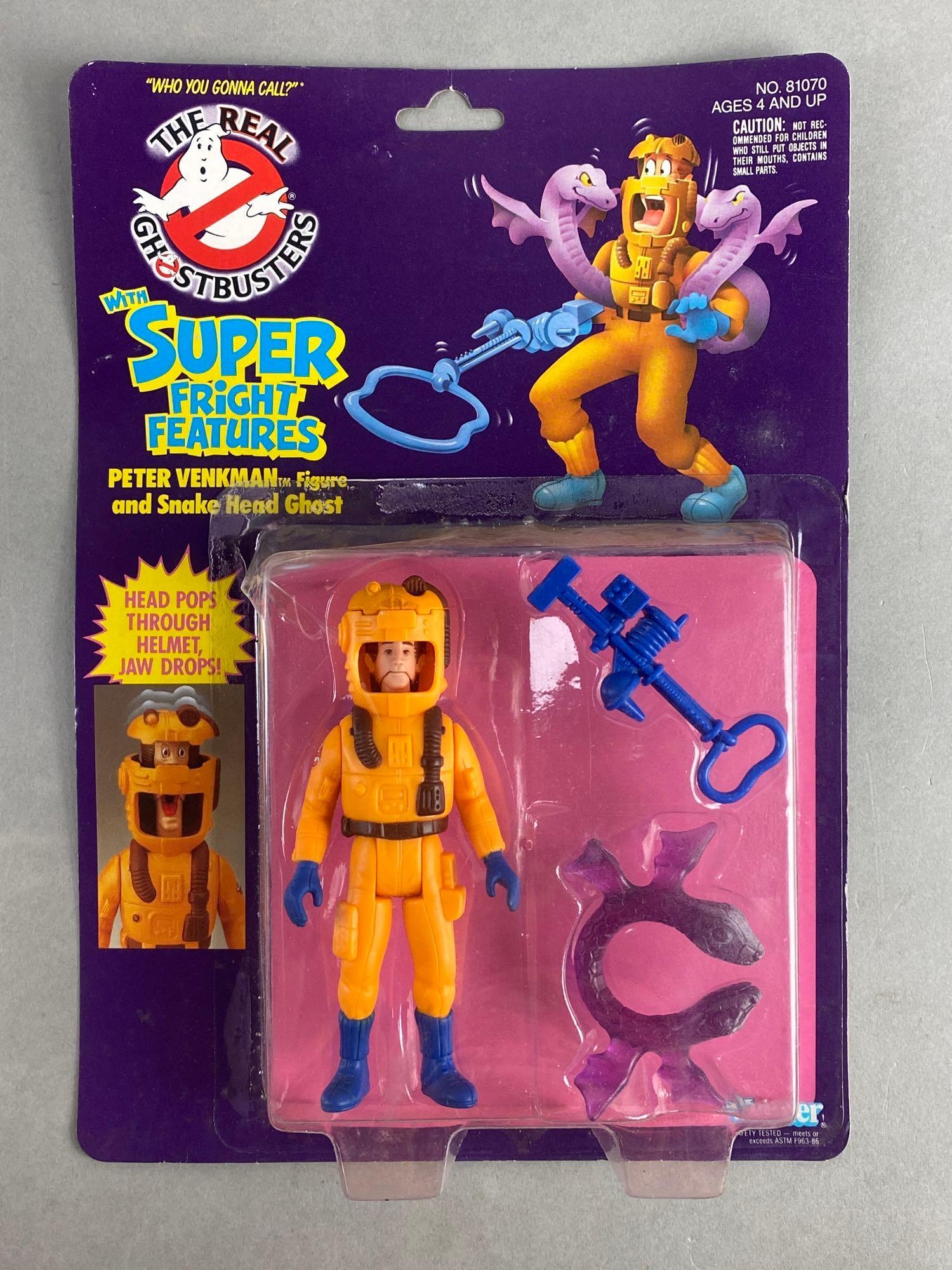 Kenner The Real Ghost Busters Peter Venkman and Snake Head Ghost Action Figure (1 of 3)