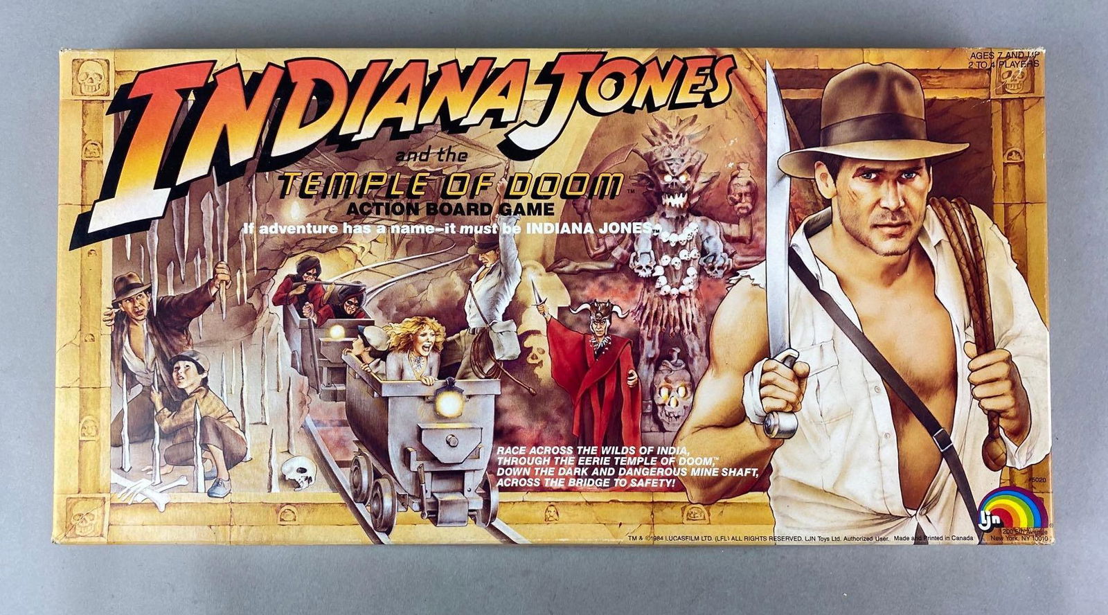 1984 LJN Indiana Jones and the Temple of Doom Action Board Game (1 of 5)