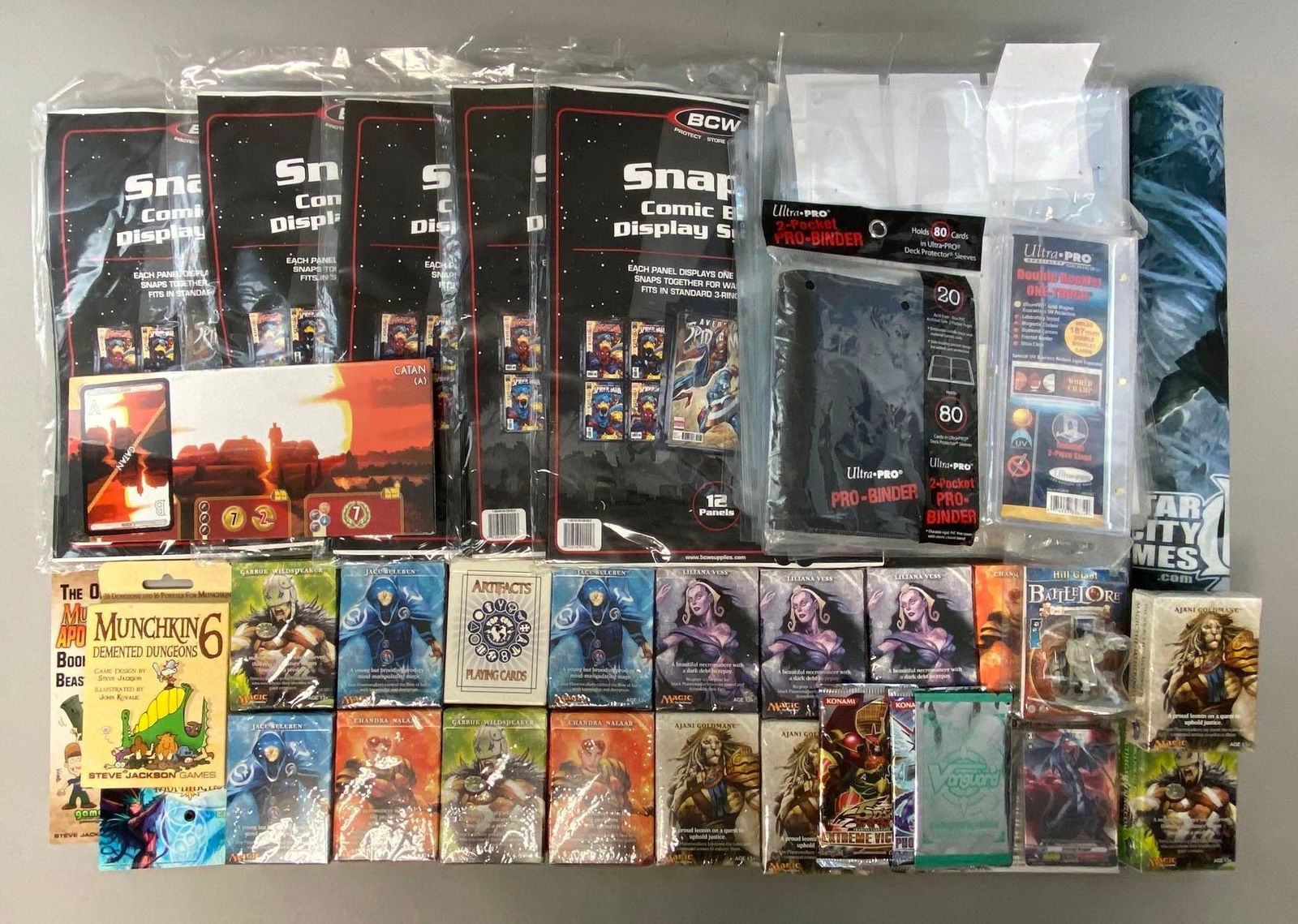 Large Group of Display Cases and Trading Cards (1 of 3)