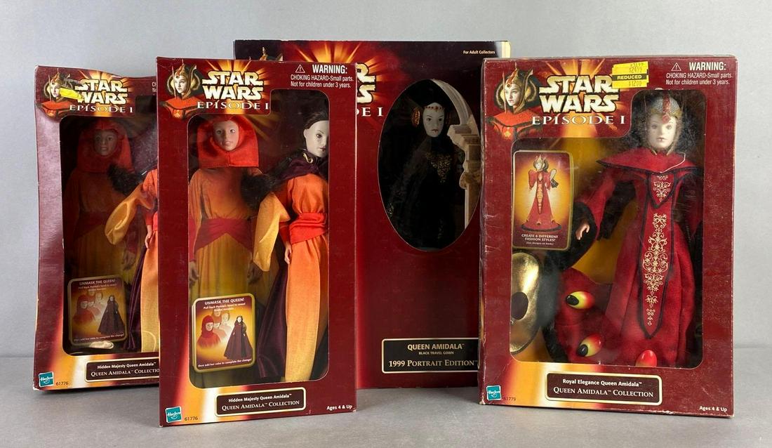 Group of 4 Hasbro Star Wars Episode 1 Queen Amidala Action Dolls (1 of 5)