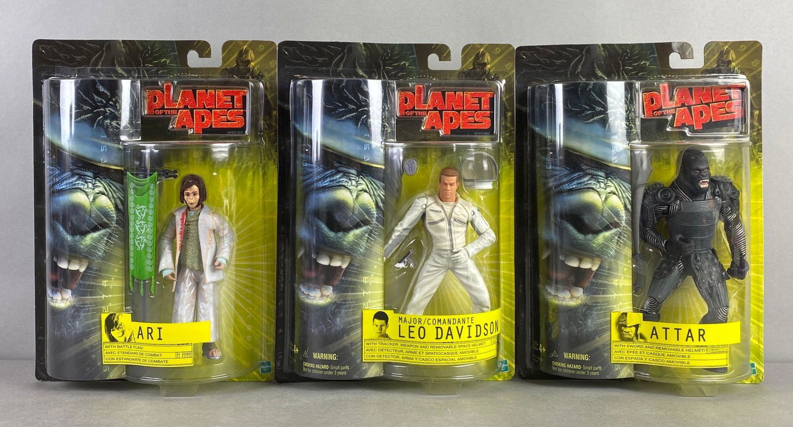 Group of 3 Hasbro Planet of the Apes Action Figures (1 of 4)