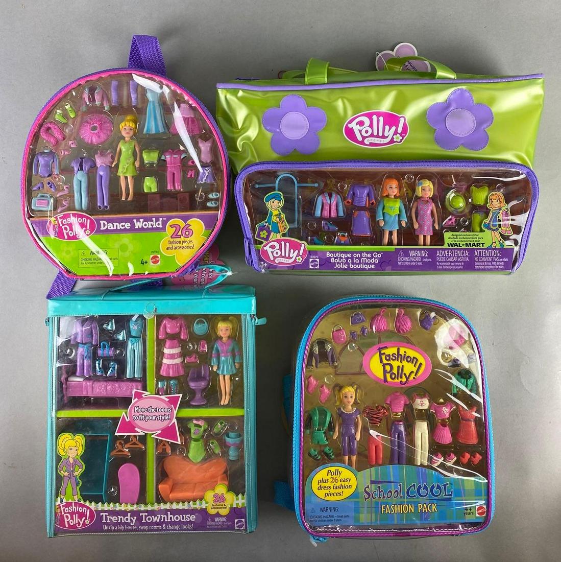 Group of 4 Mattel Polly Pocket Doll Sets (1 of 5)